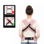 Porte-bébé ergonomique en coton